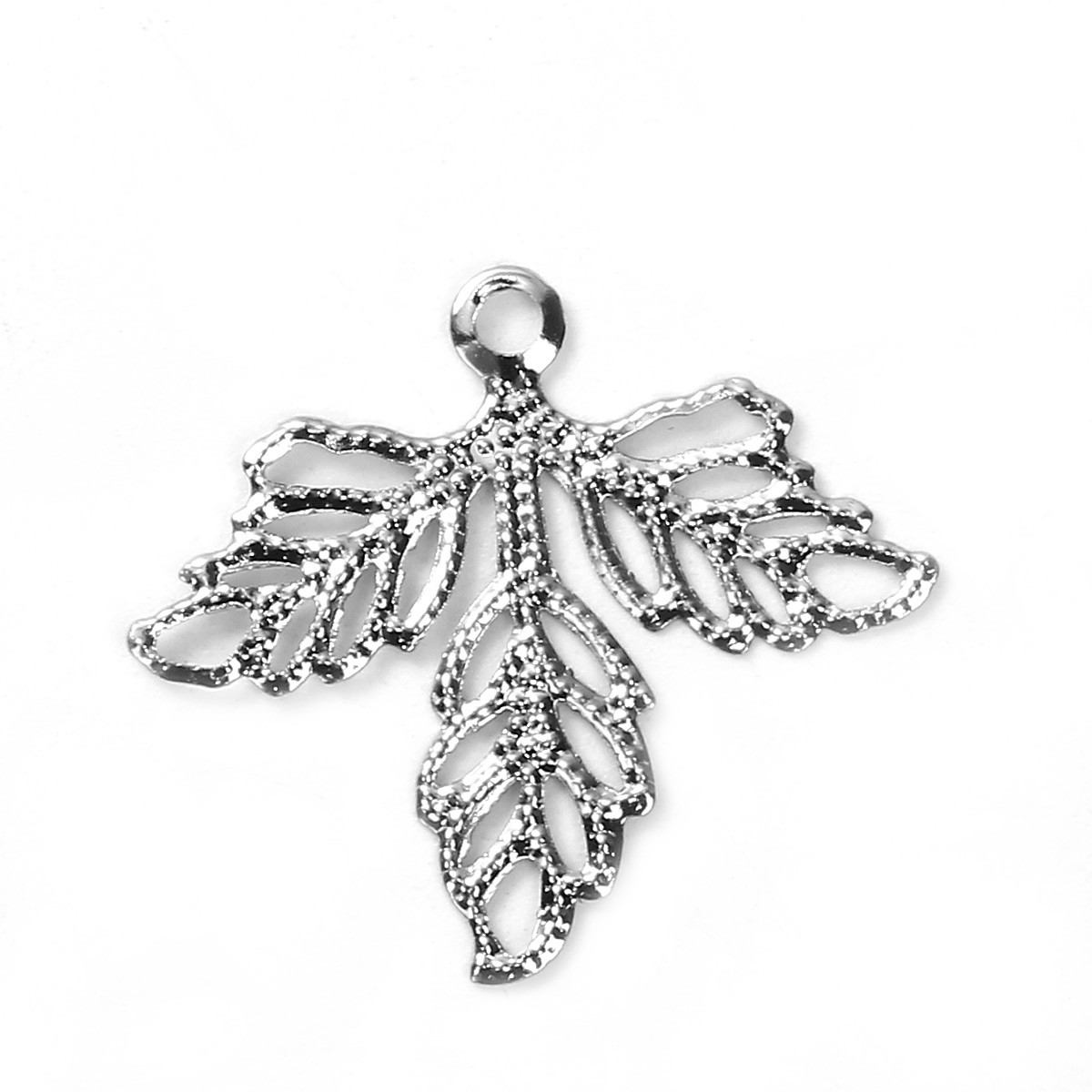 Підвіска Finding Кулон листок Сталистий 26 мм x 23 мм 22593, фото 1