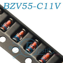 BZV55-C11V, стабілітрон 11В, 0.5 Вт, SOD80C