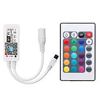RGB Wi-Fi контролер 12 A 100 W + пульт на 24 кнопки для світлодіодної стрічки