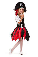 Дитячий карнавальний костюм Піратка зухвала, зріст 120-130 см
