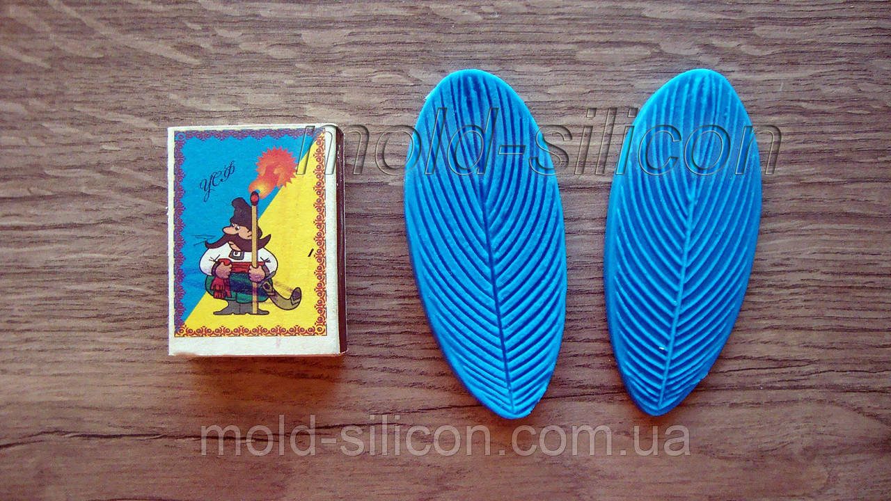 Силіконовий вайнер "Лист ребристий", фото 1