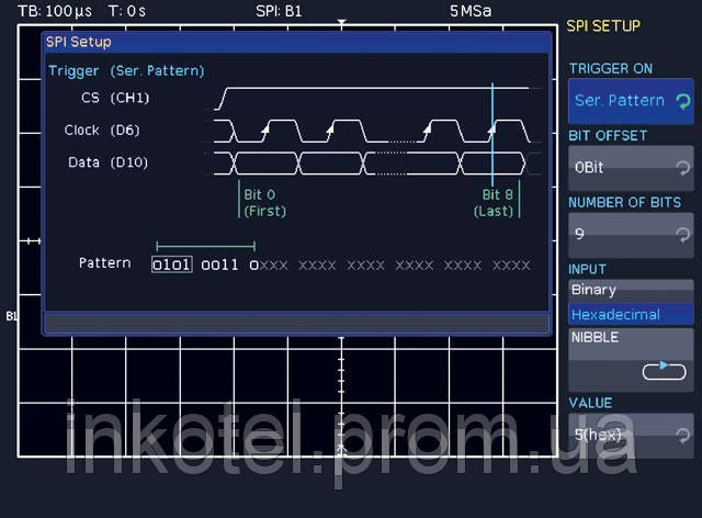 Опція для I2C, SPI, UART/RS-232 для аналогових і цифрових каналів осцилографів HMO (HOO10)