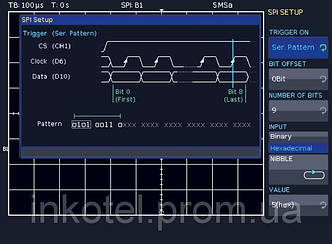 Опція для I2C, SPI, UART/RS-232 для аналогових і цифрових каналів осцилографів HMO (HOO10)