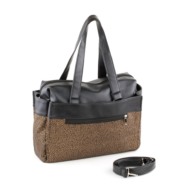 Сумка PRIME чорний титан із золотим візерунком_склад_m, фото 1