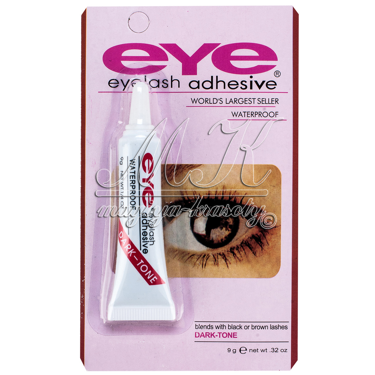 Клей для накладних вій (пучків) EYE eyelash adhesive WATERPROOF, чорний