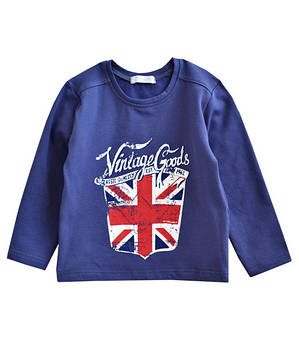 Джемпер реглан для хлопчика з теплої тканини з друкованим малюнком.