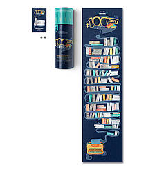 Скретч постер #100 ДЕЛ BOOKS edition Постер книголюба (рос) (тубус)