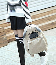 Шкільний тканинний рюкзак Лисиця \ Мопс, фото 5