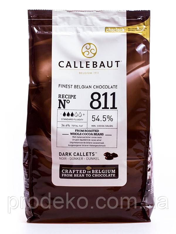 Шоколад чорний "Callebaut Select" 54,5% какао, калети, 1 кг