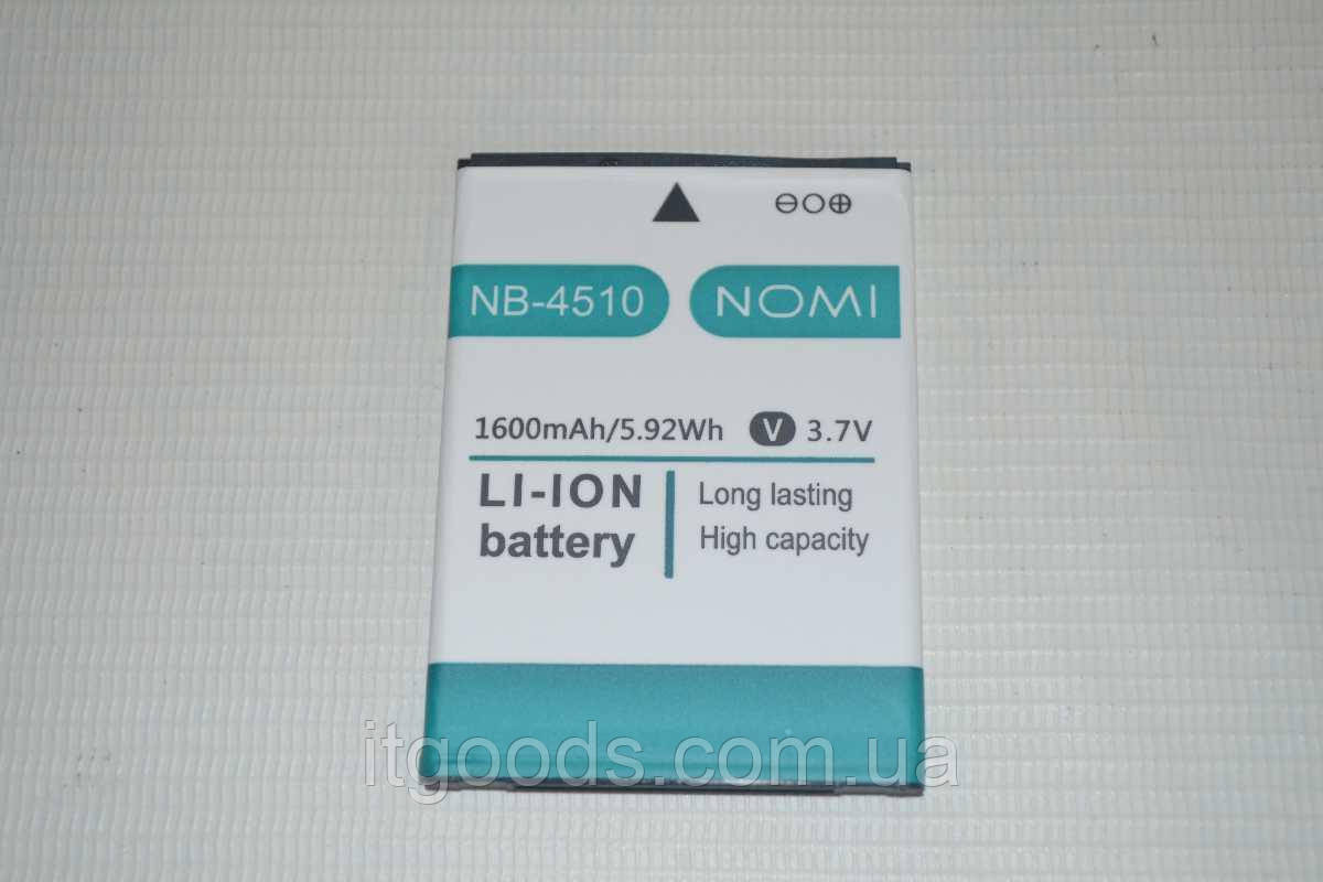 Оригинальный аккумулятор ( АКБ / батарея ) NB-4510 для Nomi i4510 Beat M 1600mAh - фото 1 - id-p583418324