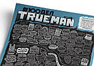 Скретч постер #100 ДЕЛ TrueMan Edition (рос) (тубус), фото 8