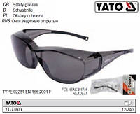 Затемнені окуляри захисні відкриті YT-73603