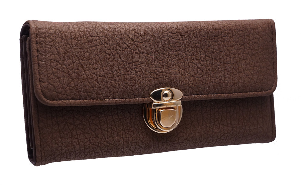 Класичний жіночий гаманець D657 brown