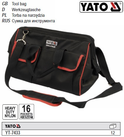 Сумка для інструменту 16 кишень YT-7433