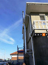 Монтаж дымохода в Одессе от компании Saven (мастер Сергей)