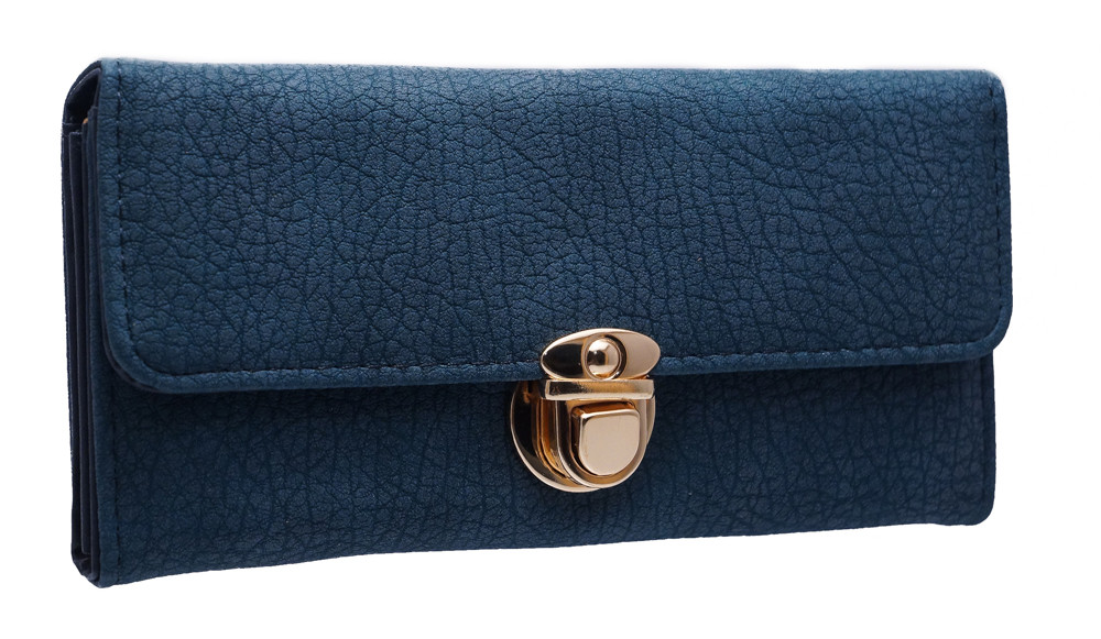 Класичний жіночий гаманець D657 blue