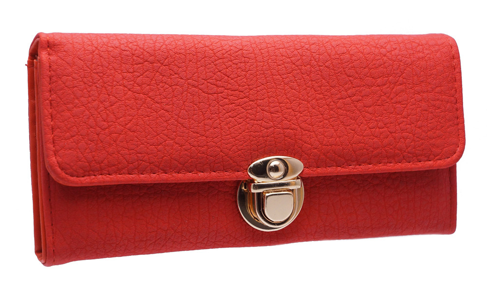 Класичний жіночий гаманець D657 red