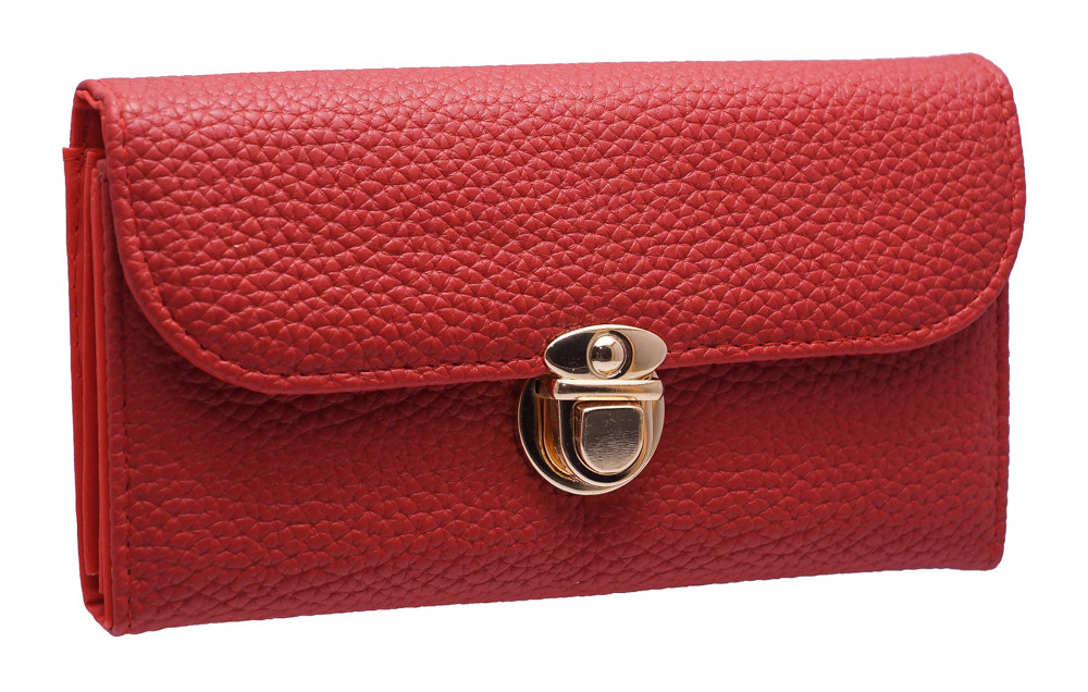 Класичний жіночий гаманець D659 red
