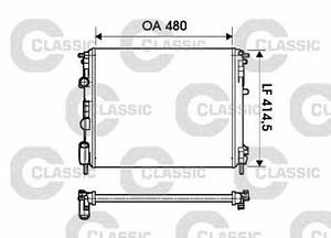 Радіатор охолодження Dacia Logan Valeo