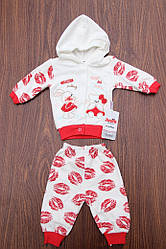 Дитячий костюм "Поцілунок" 0-6 міс (велюр)