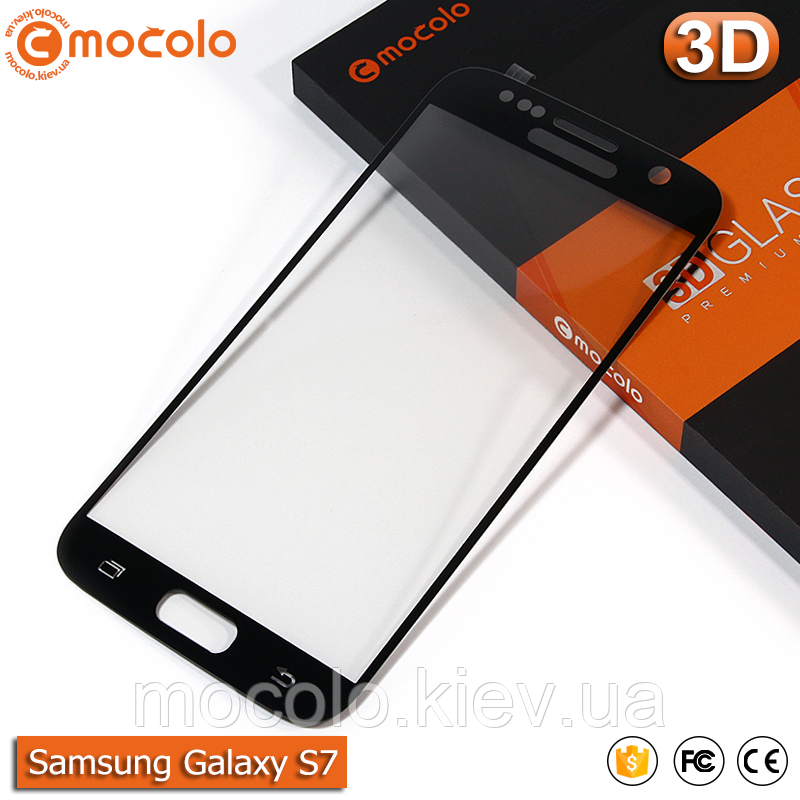 Захисне скло Mocolo Samsung Galaxy S7 3D (Black)