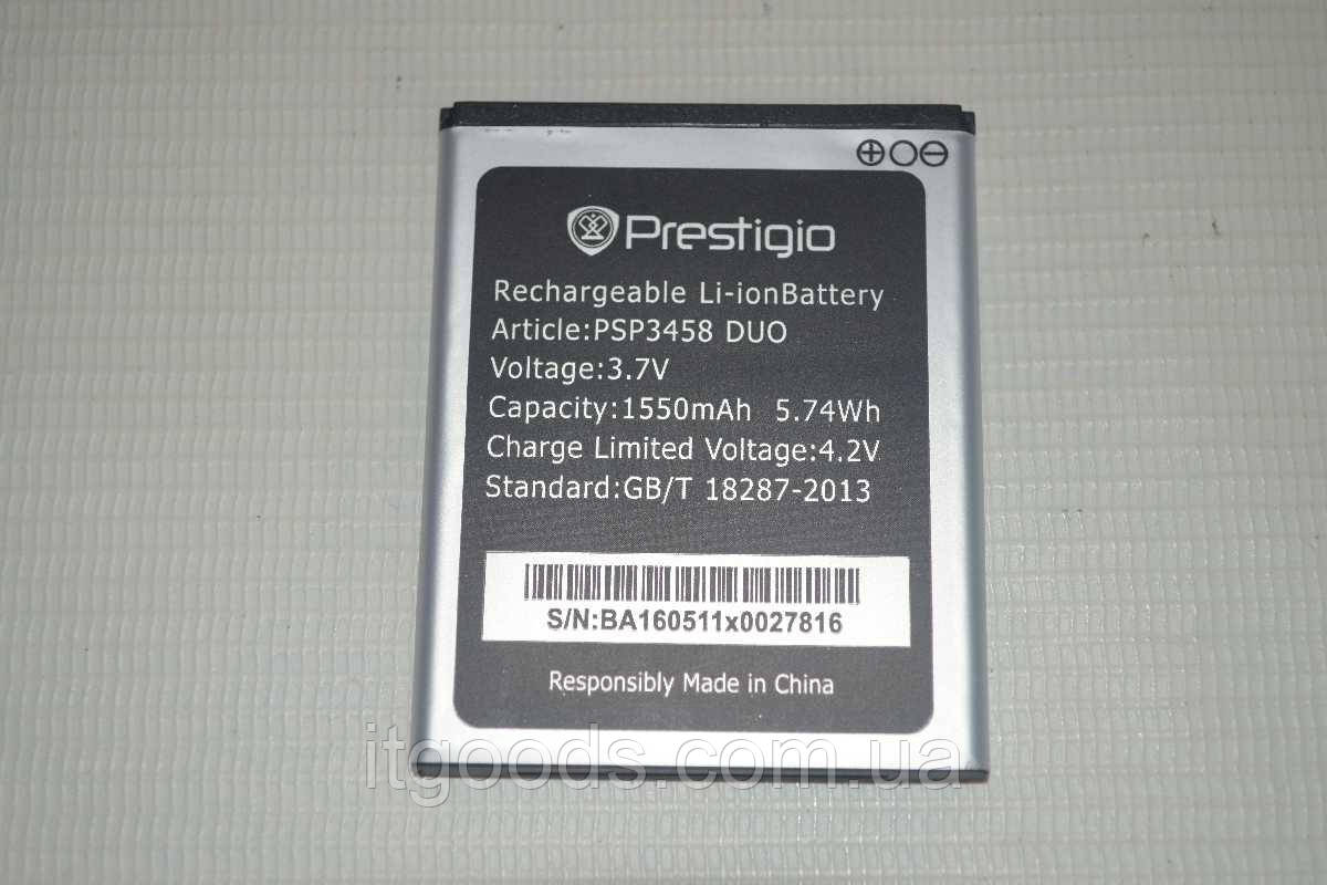 Оригинальный аккумулятор (АКБ, батарея) для Prestigio MultiPhone PSP3458 | PSP3459 | PSP3468 Duo - фото 1 - id-p583642138