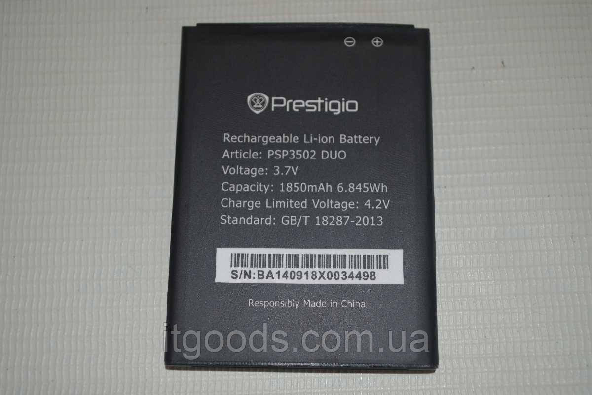 Оригинальный аккумулятор (АКБ, батарея) для Prestigio MultiPhone 3502 Duo - фото 1 - id-p583642766