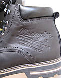 Супер Wrangler! Чоловічі зимові черевики чорні натуральна шкіра взуття в стилі Вранглер чоботи, фото 5