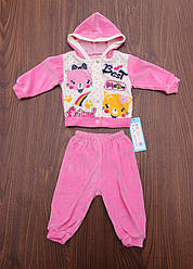 Дитячий костюм "Кошенята" 9 міс (велюр)