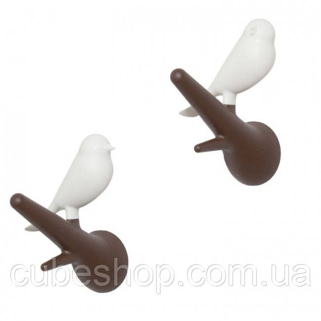 Гачки настінні Hook Sparrow Qualy (коричневий-білий)