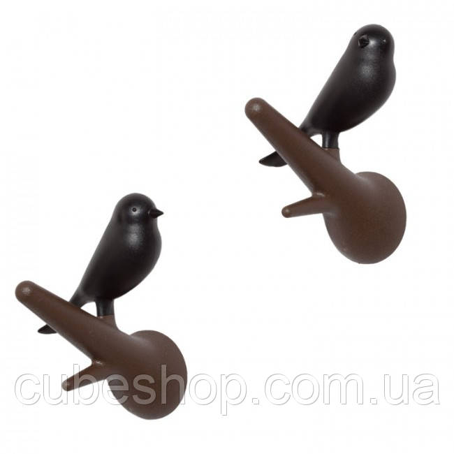 Гачки настінні Hook Sparrow Qualy (коричневий-чорний)