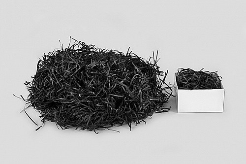 Паперовий наповнювач декоративний для пакування подарунків і товарів, колір: чорний, фото 1