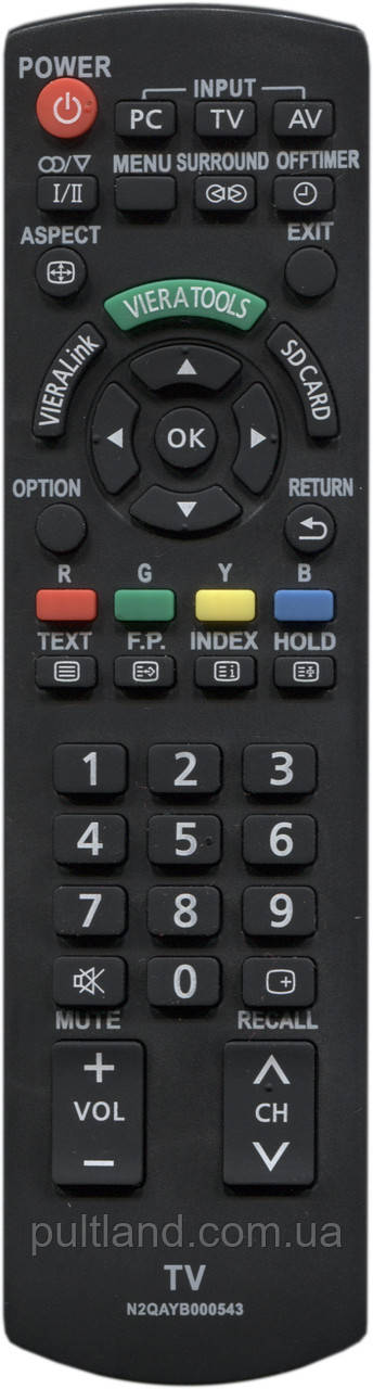 Пульт для телевізора Panasonic N2QAYB000543
