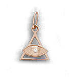 Кулон срібний Всевидюче Око з каменем, фото 5