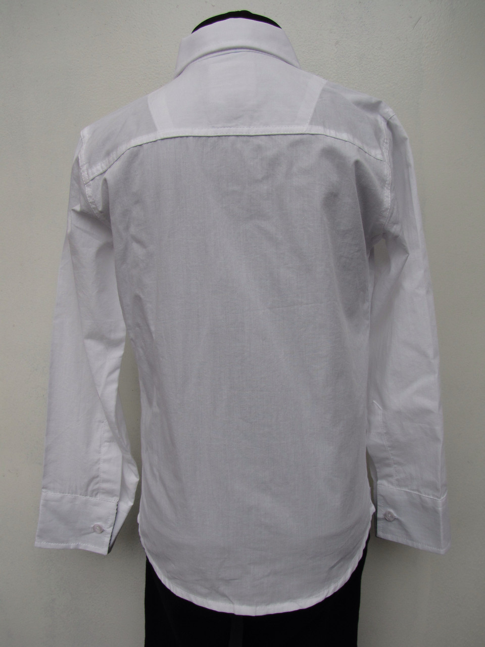 Белая детская рубашка A-yugi на мальчиков 116,128,140 роста Хлопок - фото 3 - id-p40695447