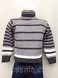 Светр в'язаний для хлопчиків 86,92,98,104,110 зросту Малюк, фото 2