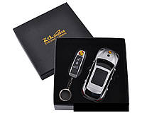 Подарочный набор 2в1 Сувенирная зажигалка + зажигалка-брелок Porsche Cayenne