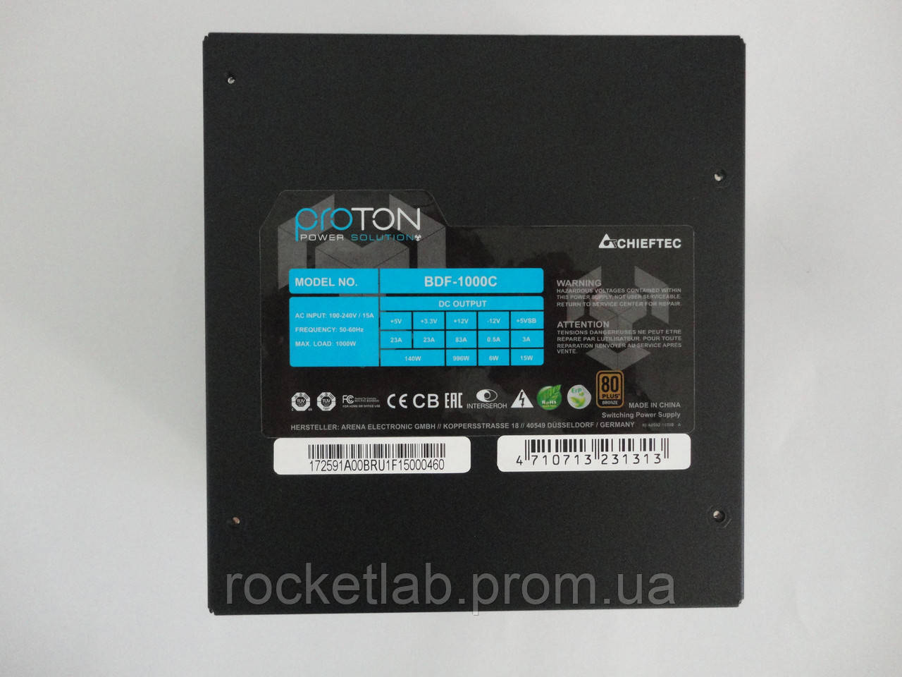 Блок питания CHIEFTEC 1000W PROTON (BDF-1000C) - фото 3 - id-p581682446