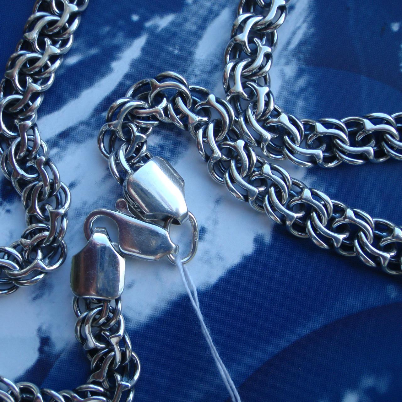 Срібний ланцюг Бісмарк,  550мм, 40 грамів