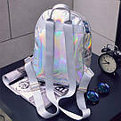 Голографічний рюкзак середнього розміру 5 кольорів., фото 4