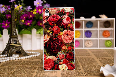 Силіконовий чохол для Sony XA F3111 F3113 F3115 F3112 F3116 з малюнком троянди