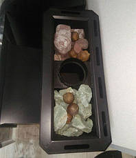 Піч-кам'янка для лазні Горизонталь Новаслав ПКС-02,04 (18,26 м³) дверка з панорамним склом 310х460 мм, фото 4