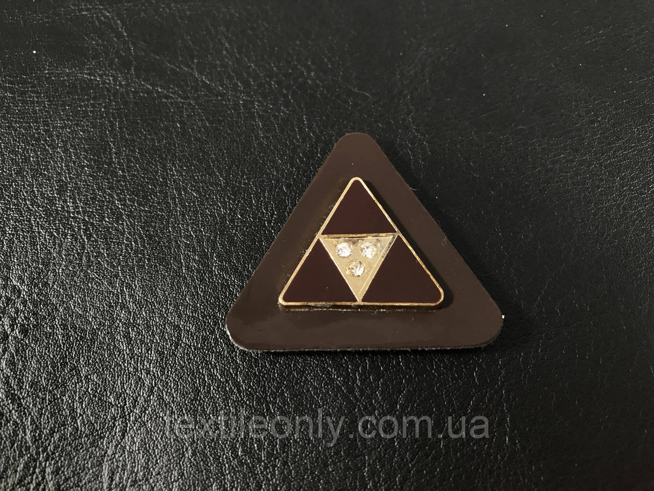 Нашивка Треугольник коричневый 40х35 мм - фото 1 - id-p584039047