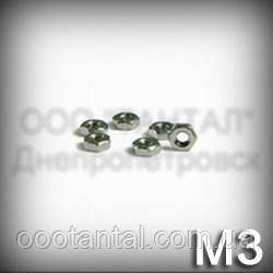 Гайка М3 низька ГОСТ 5929-70 (ГОСТ 5916-70, DIN 439, ISO 4035,4036,8675) оцинкована, фото 1