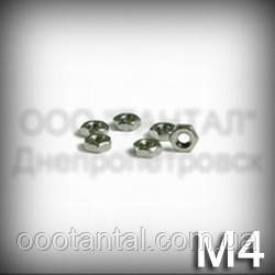 Гайка М4 низька ГОСТ 5929-70 (ГОСТ 5916-70, DIN 439, ISO 4035,4036,8675) оцинкована, фото 1