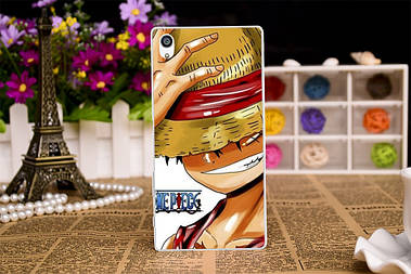 Панель силіконова накладка для Sony XA F3111 F3113 F3115 F3112 F3116 з картинкою Луффі