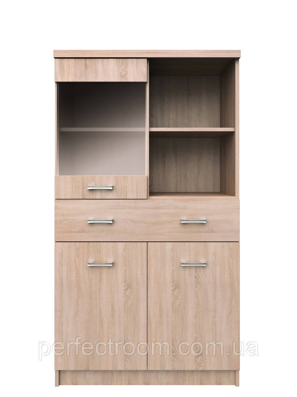 Вітрина WIT 2D1W1S_80 Top-Mix / Топ-Мікс 145*80*33 см