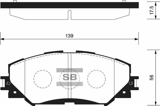 Купить Колодки гальмівні SANGSIN SP2093, цена 902 ₴ — Prom.ua (ID ...