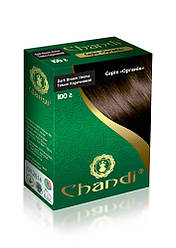 Фарба для волосся Chandi. Серія Органік. Темно-коричневий, 100г