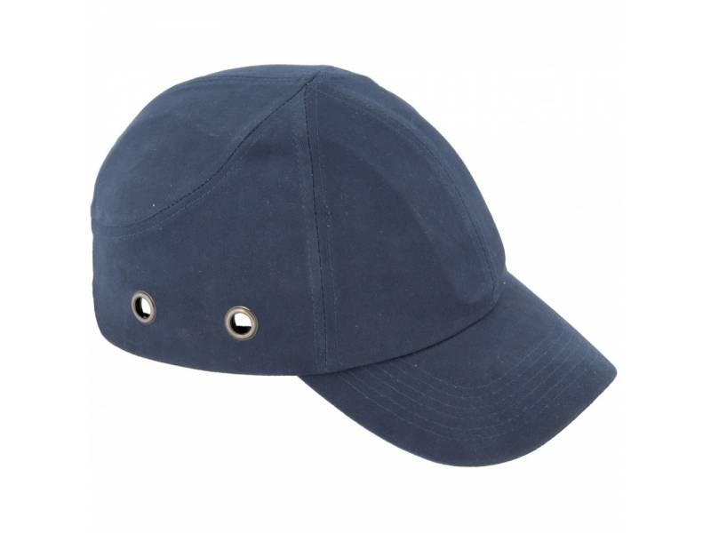 Кепка-каскетка захисна, темно-синя протиударна з пластиковою вставкою, фото 1